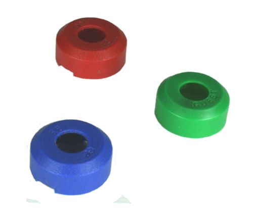 POM push fit fitting: coloured secure cap