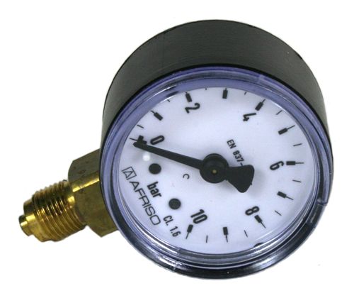 Pressure gauge 0-10 bar, 1/8"m bottom, d40 mm