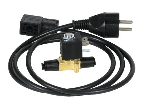 Solenoid plastic DN2.3, cable, Schuko plug