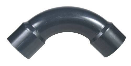 PVC fitting: bend made of a tube