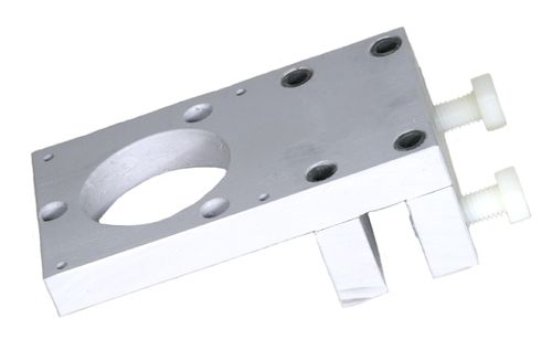 Bracket for large glass heater for vertical fixation