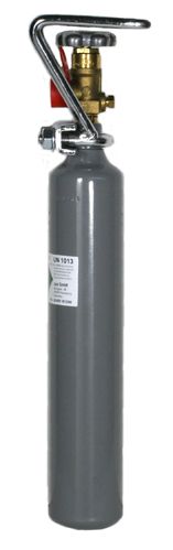 CO2 pressure tank 450 g with cage